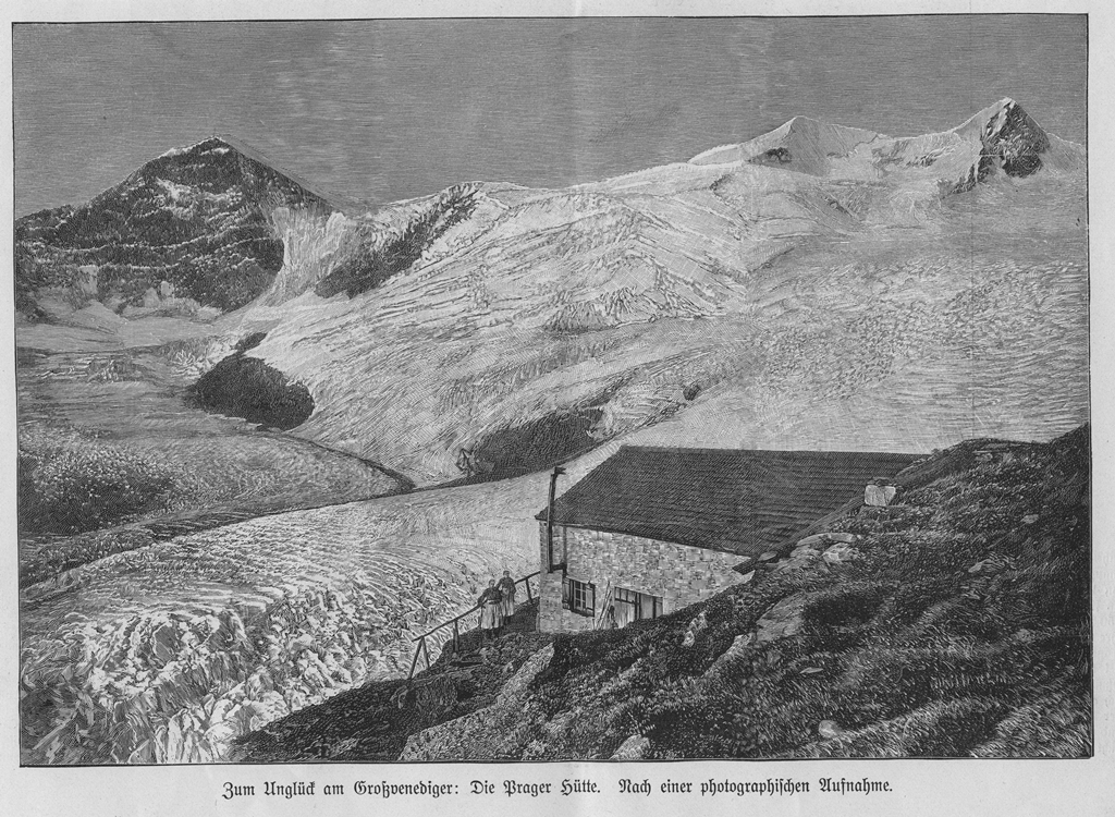 Zum Unglück am Großvenediger: Die Pragerhütte - 13. Juli 1900